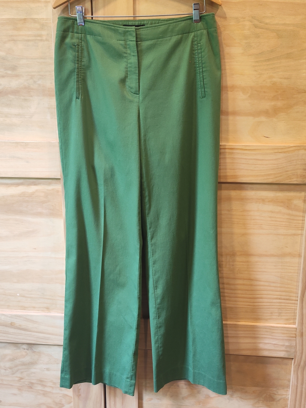 Talbots Women's Green Stretch Wide Leg Trouser Pant | Size 10